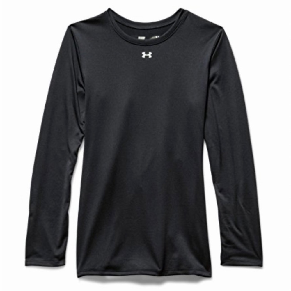 Under Armour Heatgear Women's Locker Long Sleeve T-Shirt Small Black Small NWT